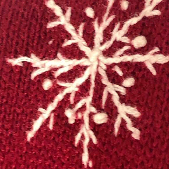 Vintage Ice Skating Christmas Sweater Small Y2K Holiday Cardigan Basic Editions - Picture 11 of 16